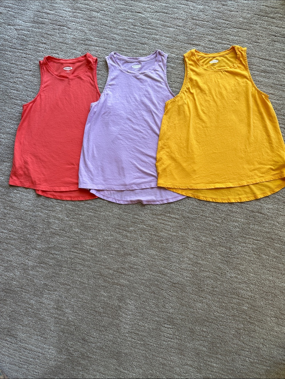 Old Navy Yellow Ribbed Sleeveless Tank Top